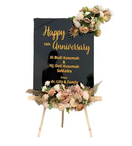 Papan Bunga Akrilik Porsea