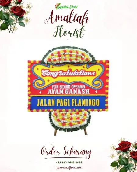 Sewa Papan Bunga Porsea
